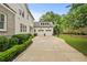 Spacious two-car garage with a basketball court and a well-maintained driveway at 4015 Wieuca Ne Rd, Atlanta, GA 30342