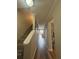 An attractive hallway with wood-look floors leads to a well-lit living area at 3414 Bayshore Dr, Atlanta, GA 30340