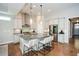 Modern kitchen with stainless steel appliances and a central island at 422 Laurel Spring Ct, Canton, GA 30114