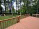 A wooden back deck at 5307 Red Rock Trce, Powder Springs, GA 30127