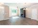 Inviting living room featuring a modern fireplace, hardwood floors, ceiling fan, and recessed lighting at 3352 Landings South Dr, Atlanta, GA 30331