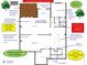 Detailed floor plan showing expansive island, elegant guest bedroom, large patio, finished basement, and a game room at 438 Southland Cir, Canton, GA 30115