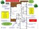 Detailed floor plan featuring gourmet kitchen, finished basement, spa bath, desirable corner lot, and large deck at 438 Southland Cir, Canton, GA 30115