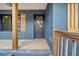 A close up view of the inviting front door and updated shutters at 26 Alisha Nw Cir, Cartersville, GA 30121