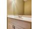 Bathroom featuring a vanity with a marble countertop and a large mirror at 116 Woolsey Creek Trl, Fayetteville, GA 30215