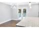 Bright and airy dining area with granite countertops, pendant lights and access to the back patio at 2247 Green Forrest Dr, Decatur, GA 30032
