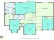 Upstairs floor plan featuring Primary bedroom and bath, walk-in closet and 3 more bedrooms at 7014 E Hills Way, Woodstock, GA 30189
