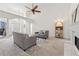Spacious living room featuring a fireplace, and open floor plan, great for entertaining at 1020 Regency Dr, Acworth, GA 30102
