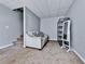 This basement features carpet floors and a sitting area at 173 Springwater Trce, Woodstock, GA 30188