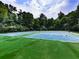 Outdoor tennis courts surrounded by green turf, perfect for recreational play at 173 Springwater Trce, Woodstock, GA 30188