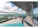 Spacious balcony with city views, comfortable seating, and glass railings at 3344 Peachtree Rd # 3505, Atlanta, GA 30326