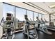 Well-equipped gym with cardio machines and a beautiful city view at 3344 Peachtree Rd # 3505, Atlanta, GA 30326