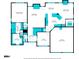 First floor plan showing layout of kitchen, primary bedroom, living, and dining areas at 4170 Haynes Mill Nw Ct, Kennesaw, GA 30144