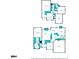 Detailed floor plan showcasing both levels of the home, highlighting the layout and room dimensions at 4170 Haynes Mill Nw Ct, Kennesaw, GA 30144
