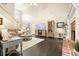 Spacious living room boasting a cozy fireplace and neutral paint at 4170 Haynes Mill Nw Ct, Kennesaw, GA 30144