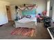 Shared bedroom with a bunk bed, desk, and carpet flooring, providing a functional living space at 305 Anise Ct, Mcdonough, GA 30252