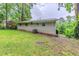 Spacious backyard with lush grass and trees surrounding the property at 3197 Ward Sw Dr, Atlanta, GA 30354