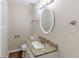Small bathroom with marble countertop at 3197 Ward Sw Dr, Atlanta, GA 30354