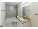 Bathroom with marble tiling, sink and vanity at 3197 Ward Sw Dr, Atlanta, GA 30354