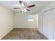 Inviting bedroom with ceiling fan and closet at 3197 Ward Sw Dr, Atlanta, GA 30354