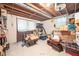 Unfinished basement with exposed ceiling and storage at 3497 Highway 5, Douglasville, GA 30135