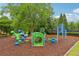 Community playground featuring colorful play structures and a safe, cushioned surface at 3874 Lost Oak Dr, Buford, GA 30519