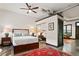 Spacious bedroom with hardwood floors and a comfortable bed at 791 Wylie Se St # 807, Atlanta, GA 30316