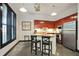 Modern kitchen with stainless steel appliances and sleek countertops at 791 Wylie Se St # 807, Atlanta, GA 30316