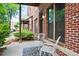 Charming patio area with brick facade and cozy seating at 791 Wylie Se St # 807, Atlanta, GA 30316