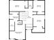 Upstairs floor plan showing layout of hall, bedrooms, baths, and walk-in closet at 245 Vaness Dr, Mcdonough, GA 30253