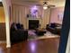 Inviting living room features hardwood floors, a cozy fireplace, and stylish furnishings at 3753 Soapstone Rd, Decatur, GA 30034