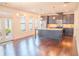 Modern eat-in kitchen with stainless steel appliances, granite countertops, and ample counter space at 4448 Tacoma Trce, Suwanee, GA 30024