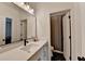 Modern bathroom featuring white countertops, sleek fixtures, and contemporary design at 1006 Fendley St, Woodstock, GA 30188