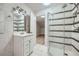 Updated bathroom with walk-in shower and stylish vanity at 1523 Pangborn Station Dr, Decatur, GA 30033