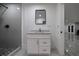 Bathroom featuring glass shower stall and stylish vanity at 4 Bentley Trace Mnr, Atlanta, GA 30327