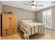 Bedroom with wood floors, ceiling fan and nice closet, great for guests or  at 4771 Pinefield Nw Dr, Acworth, GA 30102