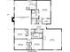 Detailed floor plan showcasing the layout of the home, including rooms, closets, and dimensions at 4771 Pinefield Nw Dr, Acworth, GA 30102