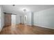 Large bedroom with wood floors, and ensuite bathroom and walk-in closet at 4771 Pinefield Nw Dr, Acworth, GA 30102