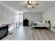 Spacious bedroom features hardwood floors and a ceiling fan at 1550 Misty Valley Dr, Lawrenceville, GA 30045