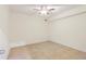 Bright bedroom features tile flooring and a ceiling fan for added comfort at 3916 Green Forest Se Ln, Smyrna, GA 30082