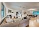 Spacious living room connects seamlessly to the kitchen and dining areas at 3916 Green Forest Se Ln, Smyrna, GA 30082