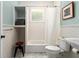Bathroom features subway tile, a tub, and a pedestal sink with a small vanity shelf at 1116 United Se Ave, Atlanta, GA 30316