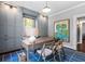 Bright home office features custom built ins and an oversized desk at 1116 United Se Ave, Atlanta, GA 30316