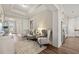 Hallway featuring hardwood floors and two comfortable grey armchairs at 231 Laurel Vista Dr, Canton, GA 30114