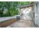 A patio area with backyard entrance and white fence offering outdoor space at 2735 Snapfinger Mnr, Decatur, GA 30035