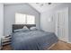 Bedroom featuring a large window, door, and vaulted ceiling at 2735 Snapfinger Mnr, Decatur, GA 30035