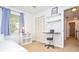 Bedroom with a closet, window, and desk area, offering a comfortable and functional space at 1206 Tred Avon Sw Way, Lilburn, GA 30047