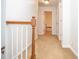 Hallway with neutral carpet and views of the bedroom at 1206 Tred Avon Sw Way, Lilburn, GA 30047
