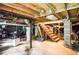Image of the basement including stairs and storage equipment at 1216 Oleander Sw Dr, Lilburn, GA 30047