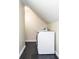 Convenient laundry area with front load washer and dryer at 1216 Oleander Sw Dr, Lilburn, GA 30047